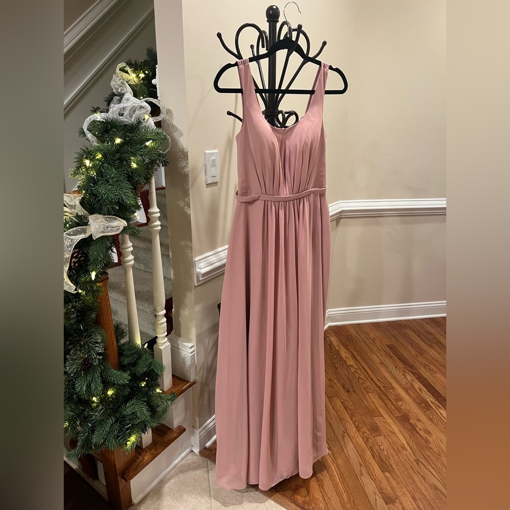 Azazie pink dress